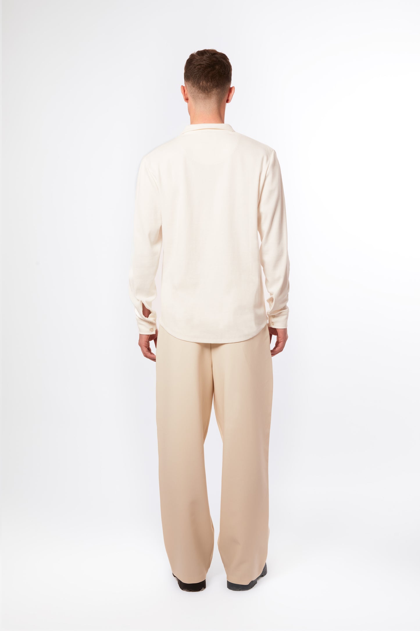 Ribbed Ivory Shirt