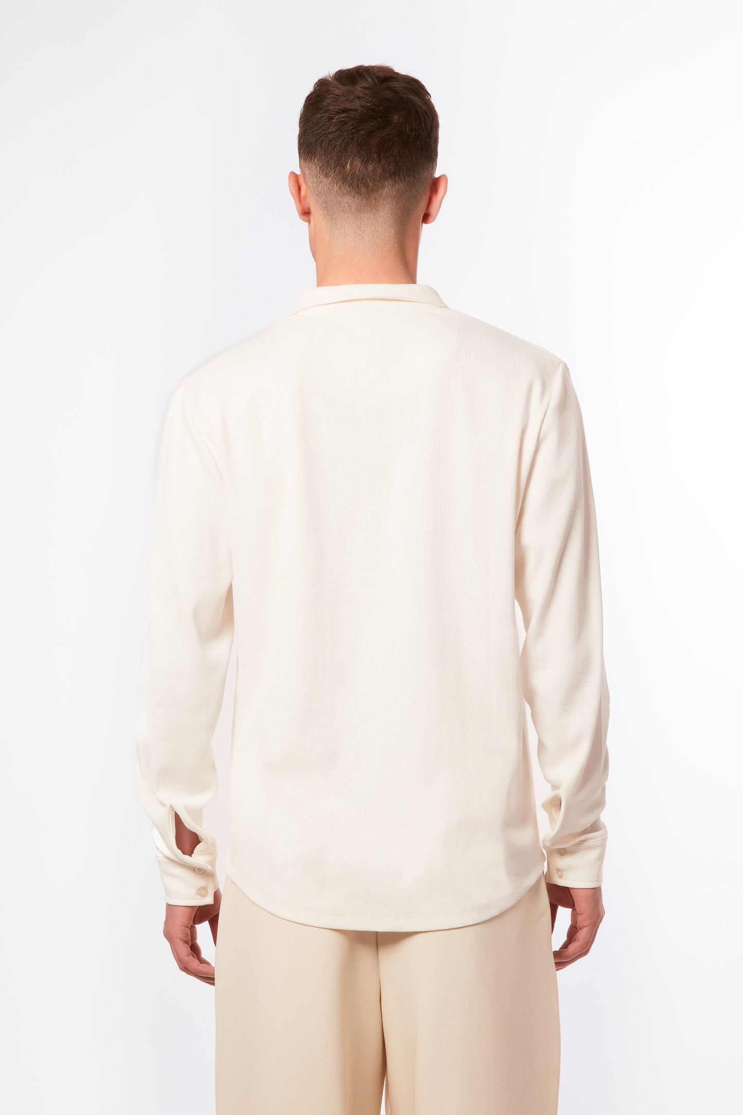 Ribbed Ivory Shirt