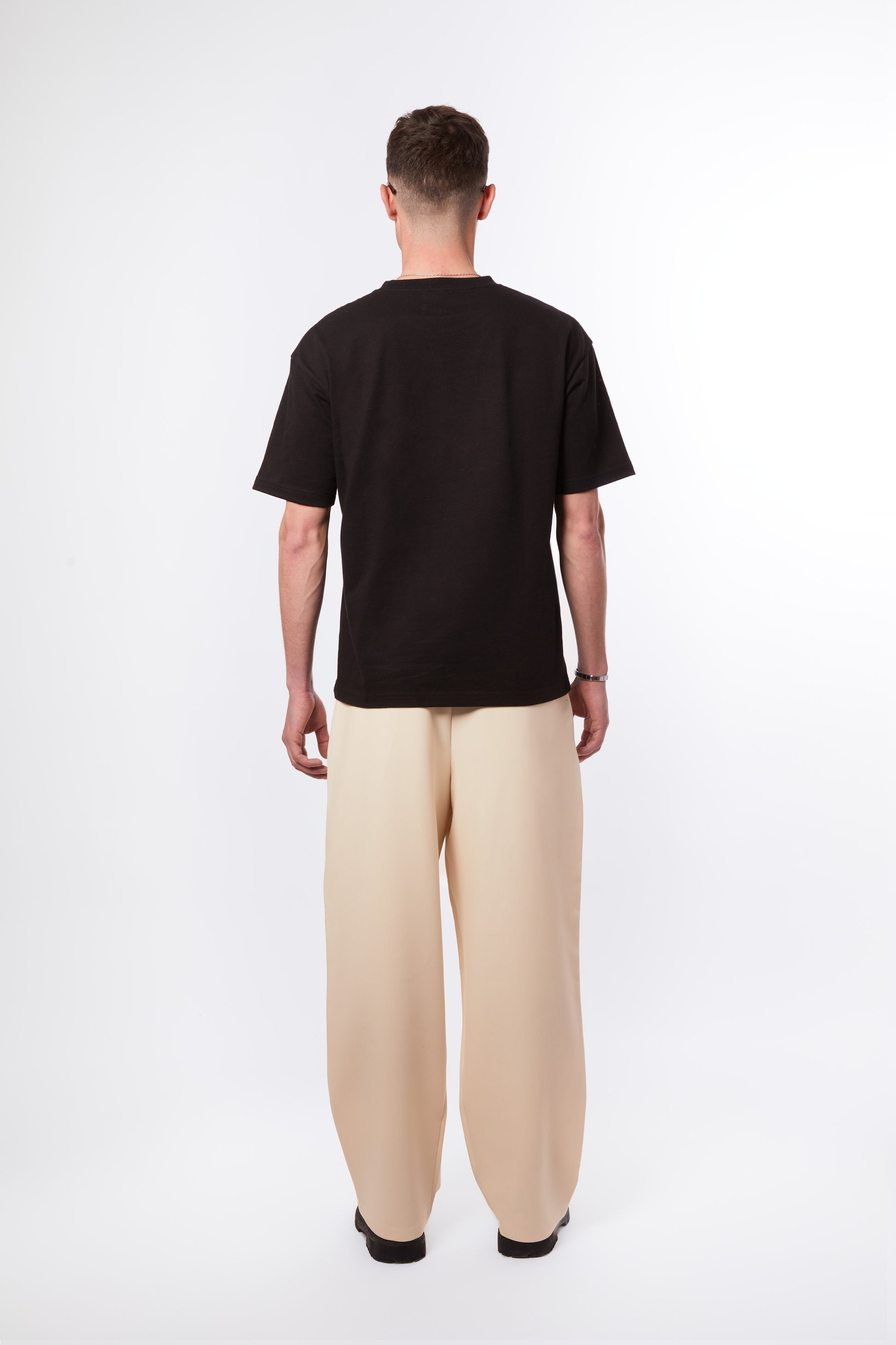 black t-shirt men, phantom black cotton tee, timeless essentials for men, t-shirt noir homme, elevated basics, streetwear for men, Parisian premium fashion, inspired by COS, inspired by AMI Paris, summer vibes, riviera vibes, paris summer vibes, Forburi Paris, Forburi, Forburimen, menswear, menswearcasual